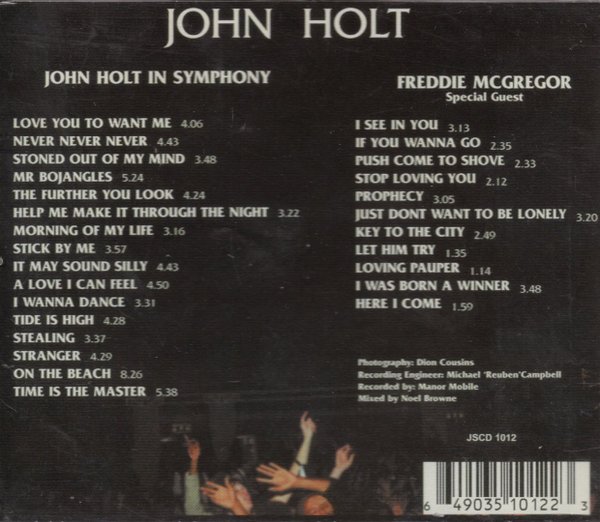 John Holt in symphony with the Royal Philharmonic Orchestra & Freddie McGregor - JSCD1012