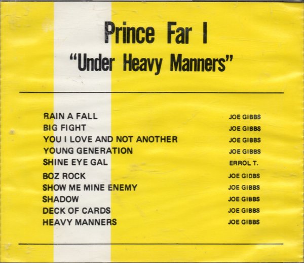 Prince Far I: Under Heavy Manners - CR002CD